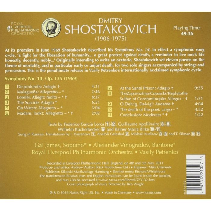 Shostakovich: Symphony No. 14 - slide-1