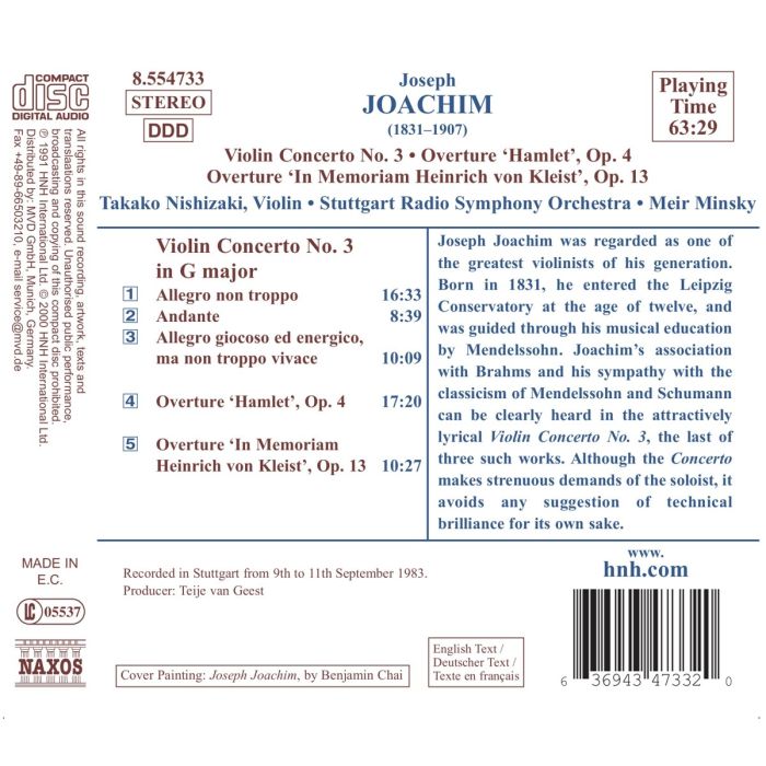 JOACHIM: Violin Concerto no. 3 - slide-1