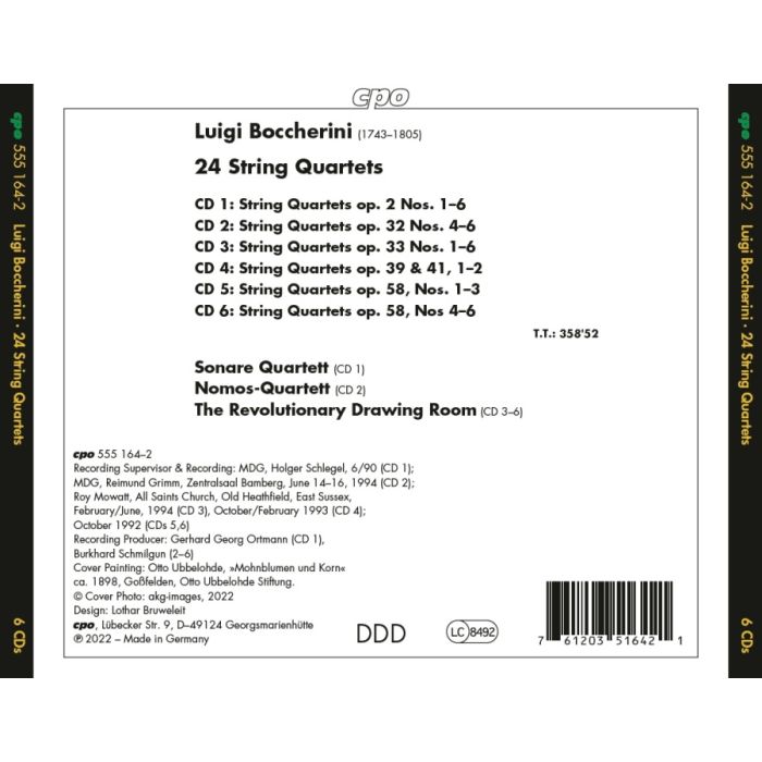 Boccherini: 24 String Quartets - slide-1