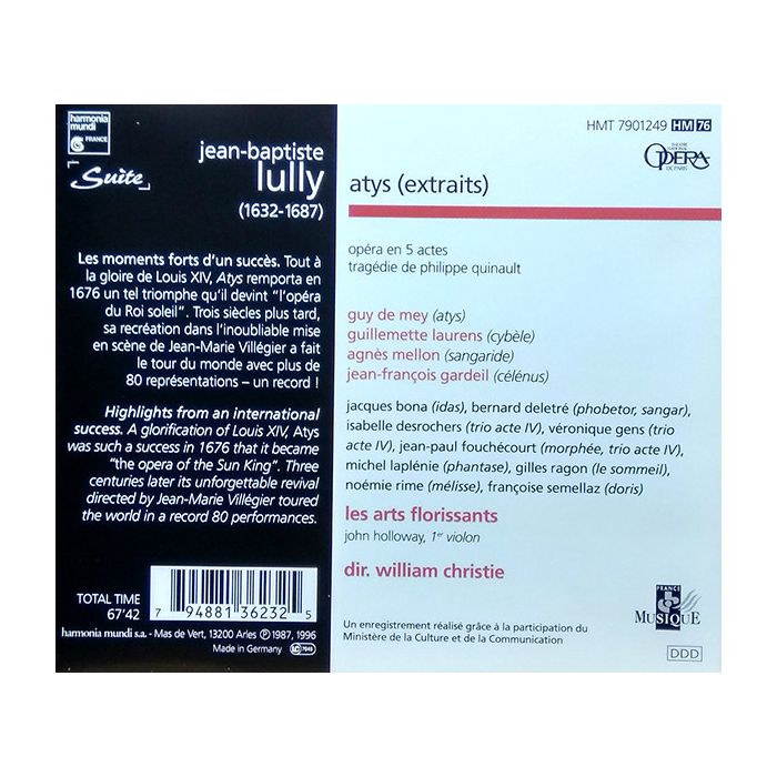 LULLY: Atys (excerpts) - slide-1
