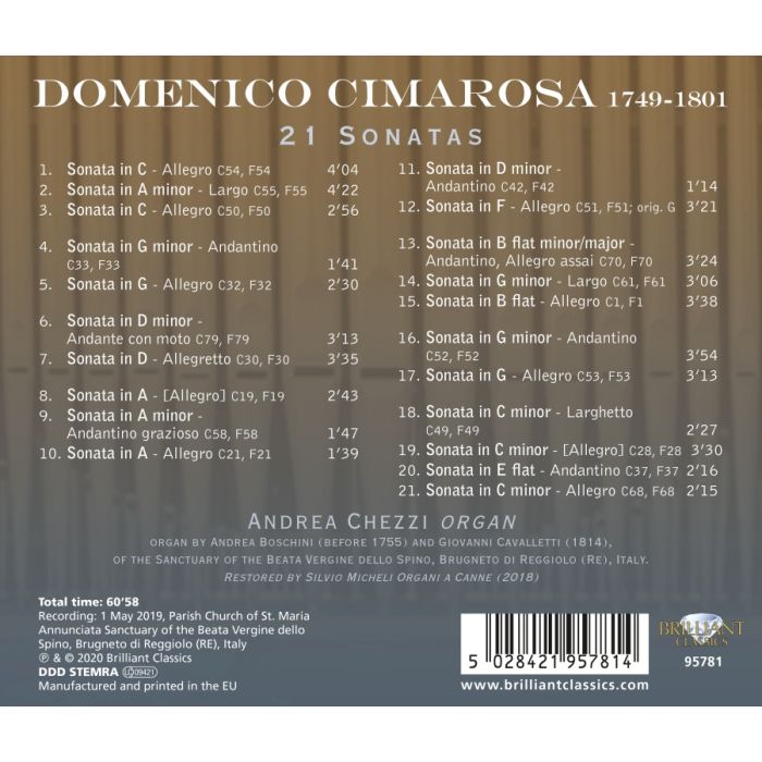 Cimarosa: 21 Organ Sonatas - slide-1