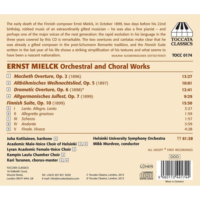 Mielck: Orchestral and Choral Music - slide-1