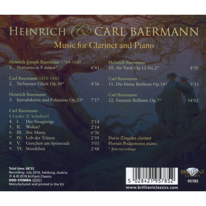 Heinrich & Carl Baermann: Music for Clarinet and Piano - slide-1