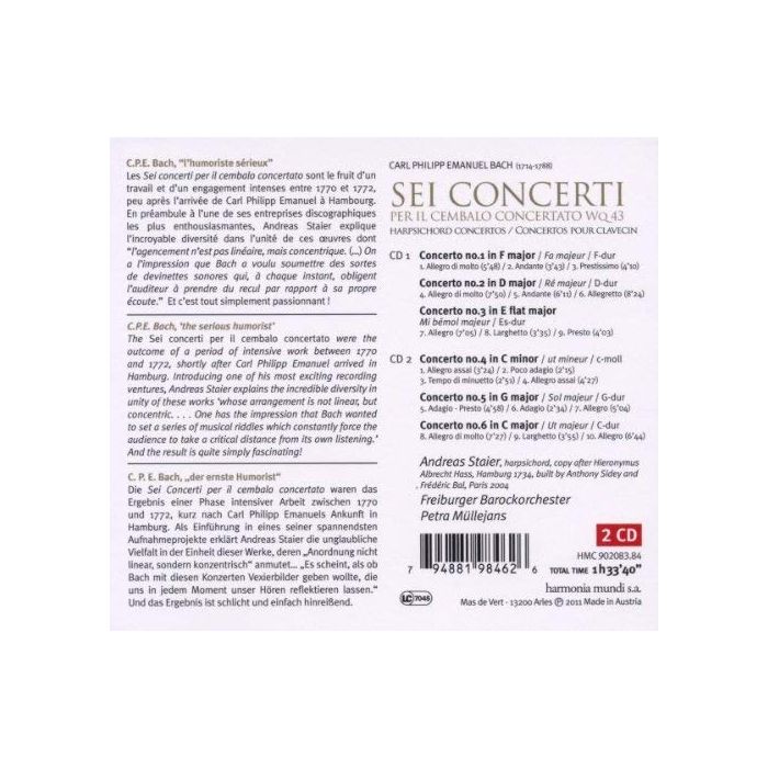 Bach, C.P.E: Sei concerti per il cembalo concertato WQ 43 - slide-1
