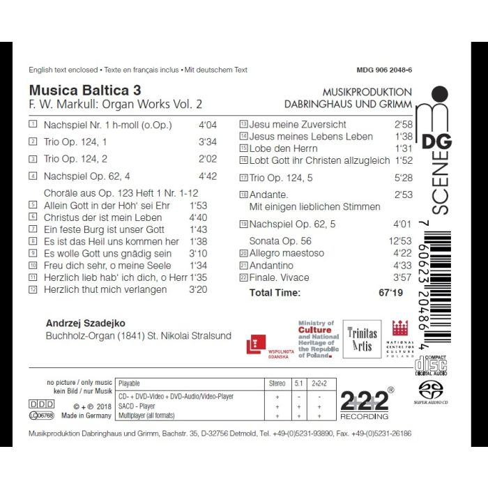 Markull: Organ Works Vol. 2 - Musica Baltica Vol.  3 - slide-1