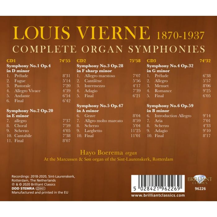 Vierne: Complete Organ Symphonies - slide-1