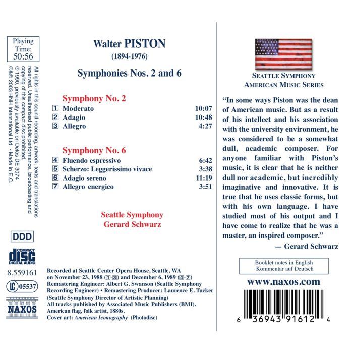 PISTON: Symphonies nos. 2 & 6 - slide-1