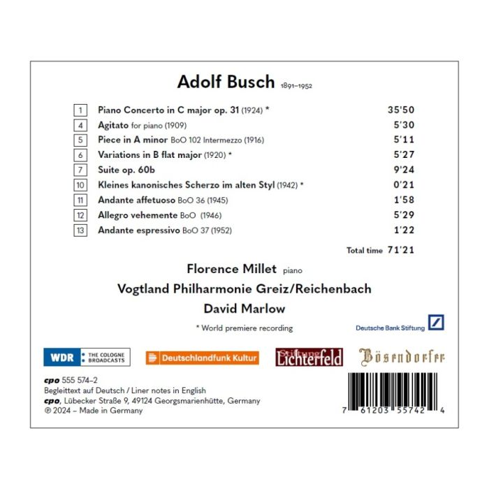 Busch: Piano Concerto; Piano Works - slide-1