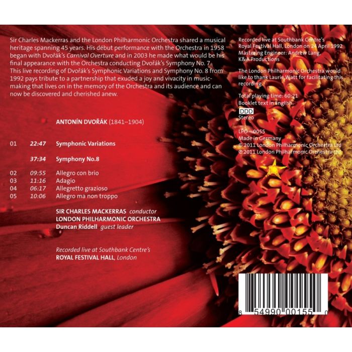 Dvorak: Symphonic Variations, Symphony No. 8 - slide-1