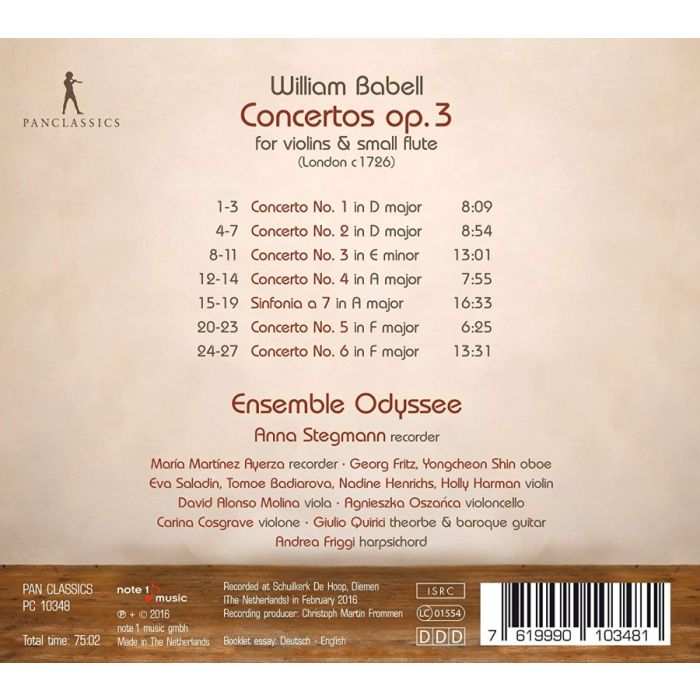 Babell: Concertos op. 3 - slide-1