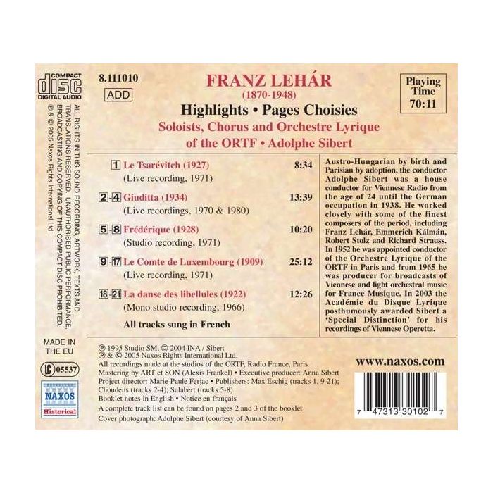 lehar: Le Comte De Luxembourg, Frederique - slide-1
