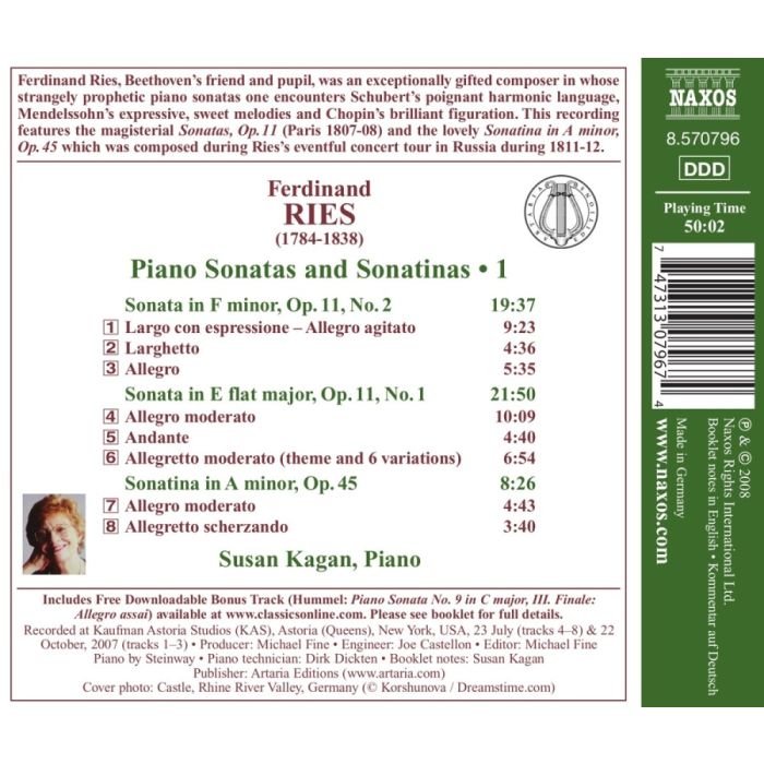 RIES Ferdinand: Complete Piano Sonatas - slide-1