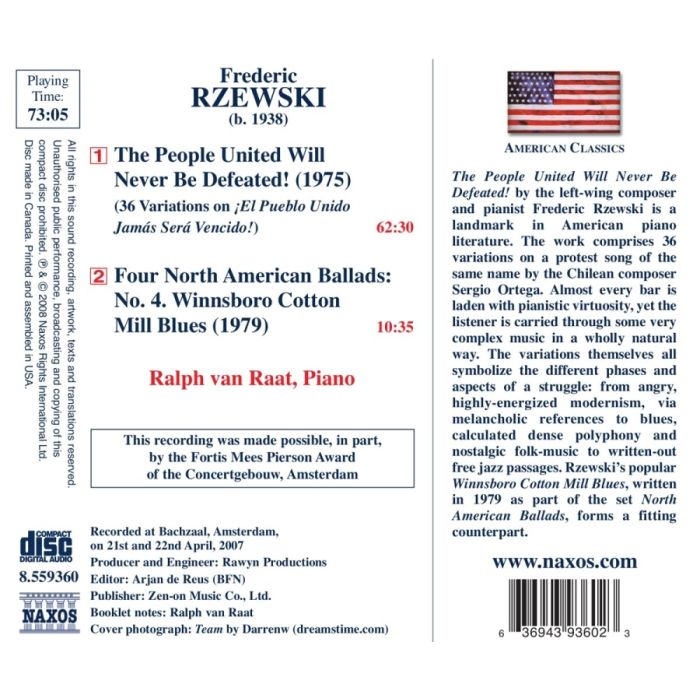 Rzewski: The People United Will Never Be Defeated ! - slide-1