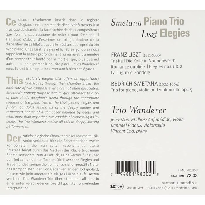 Smetana: Piano Trio / Liszt: Elegies - slide-1