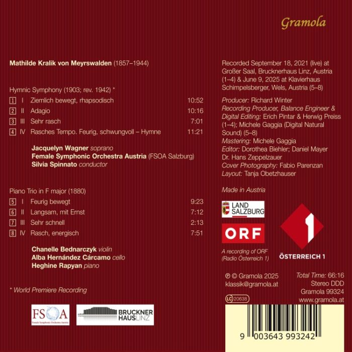 Kralik von Meyrswalden: Hymnic Symphony; Piano Trio - slide-1