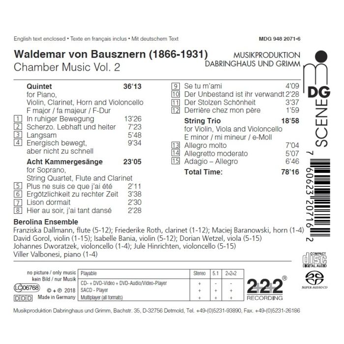 von Bausznern: Chamber Music Vol. 2 - slide-1