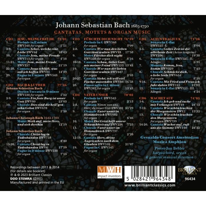 Bach: Cantatas, Motets & Organ Music (Deluxe Edition) - slide-1
