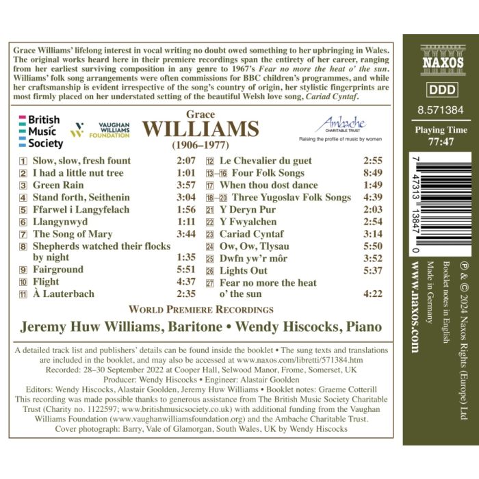 Williams: Songs - slide-1