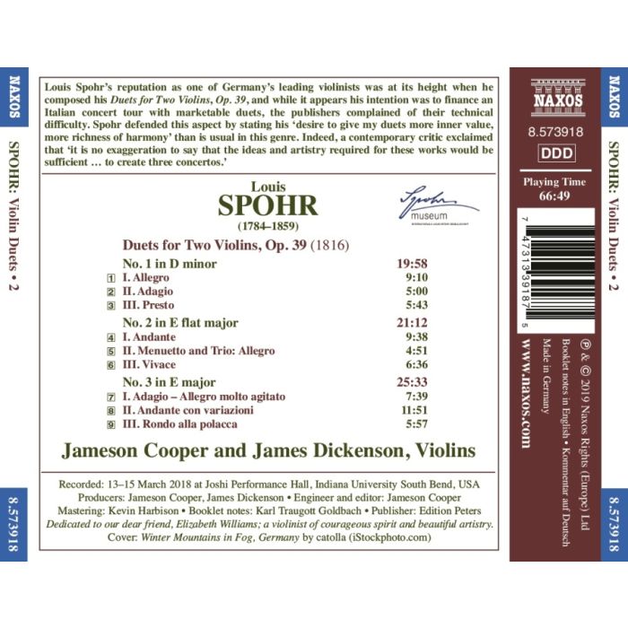 Spohr: Violin Duets Vol. 2 - slide-1