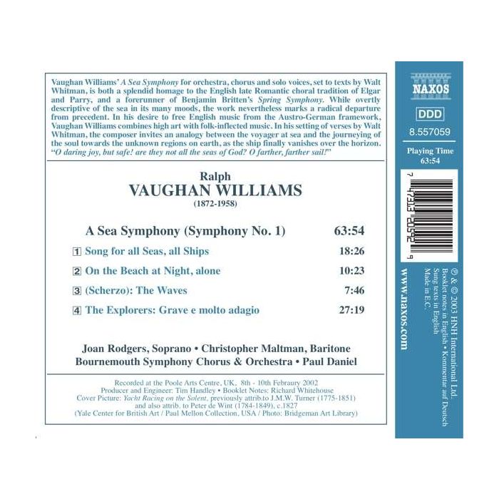 VAUGHAN WILLIAMS: A sea symphony - slide-1