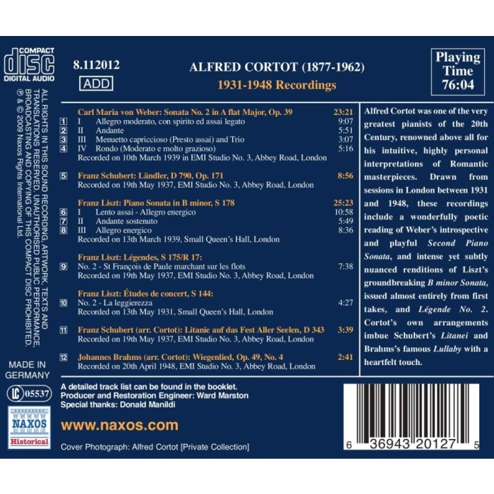 WEBER: Sonata No. 2, LISZT: Sonata in B minor, SCHUBERT: Ländler - slide-1