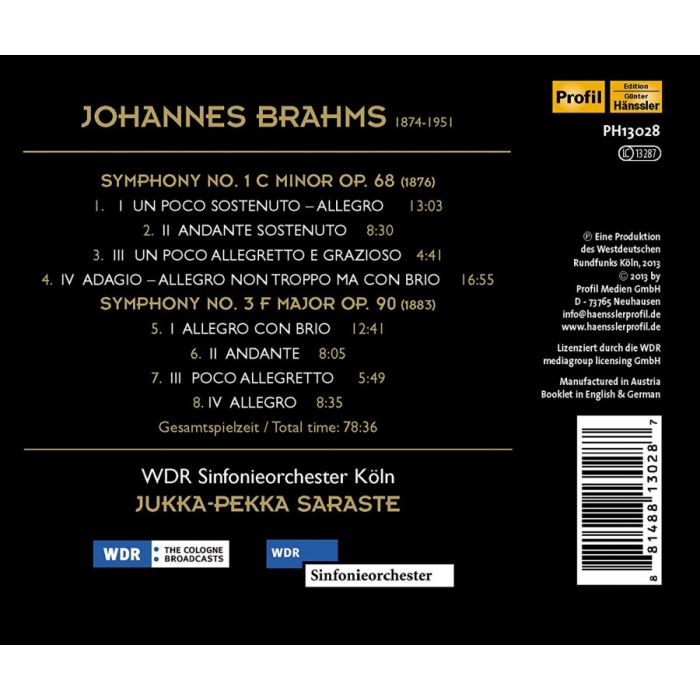 Brahms: Symphonies Nos. 1 & 3 - slide-1