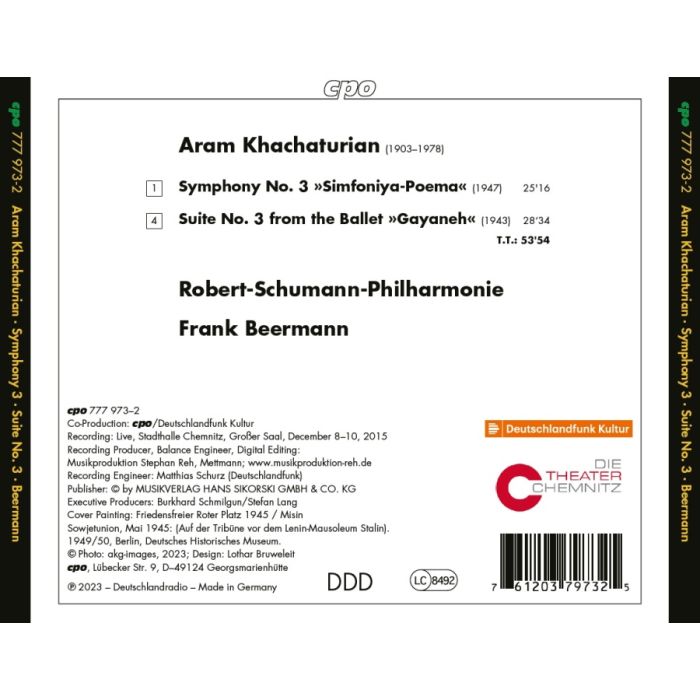 Khachaturian: Symphony No. 3; Gayaneh Suite No. 3 - slide-1