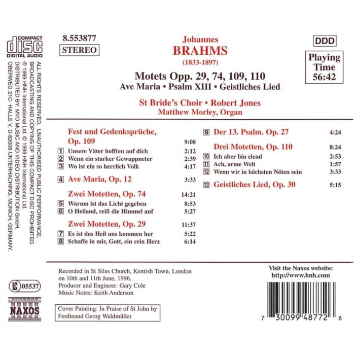 BRAHMS: Motets - slide-1