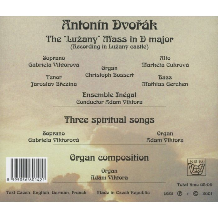 Dvorak: Mass in D major; Three spiritual songs - slide-1