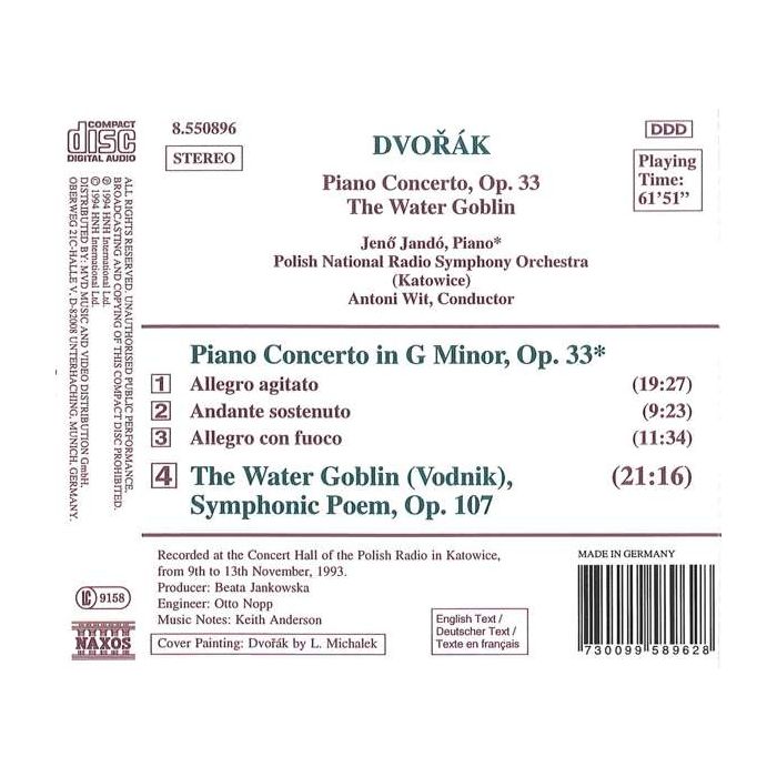 DVORAK: Piano Concerto Op.33, The Water Goblin - slide-1