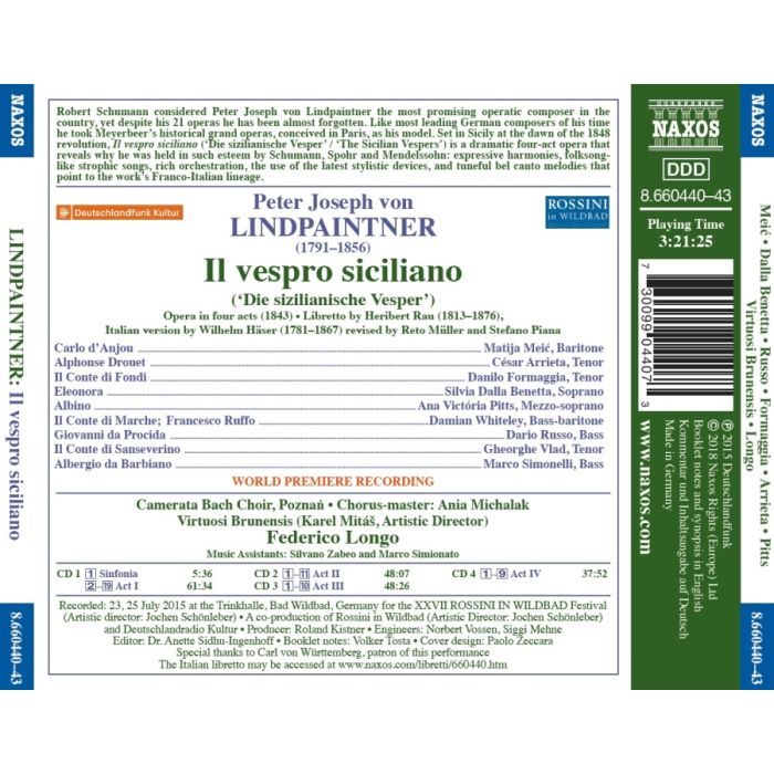 Lindpaintner: Vespro Siciliano - slide-1