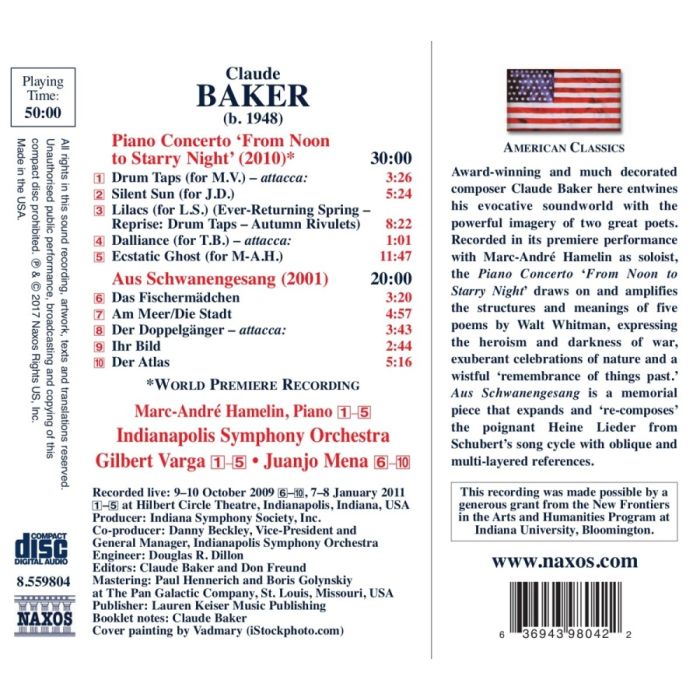 Baker: Piano Concerto 