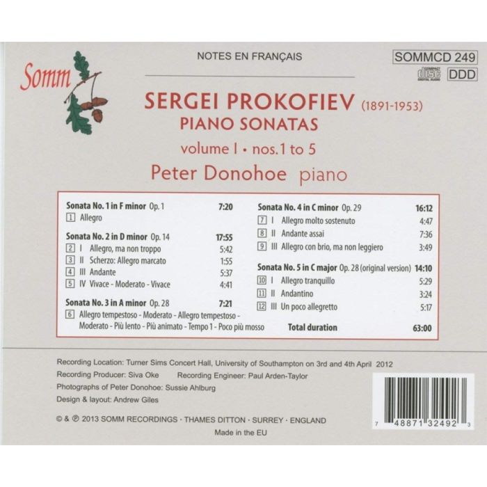 Prokofiev: Piano Sonatas Vol. 1 - slide-1