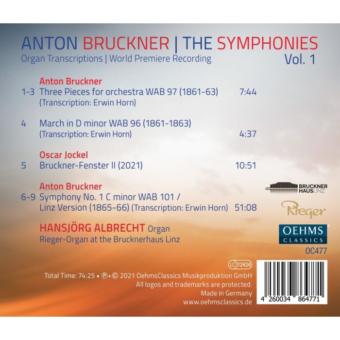 Bruckner: The Symphonies Vol. 1 - Organ Transcriptions - slide-1