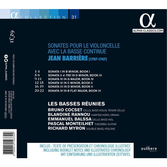 Barrière: Sonates pour le violoncelle avec la basse continue - slide-1
