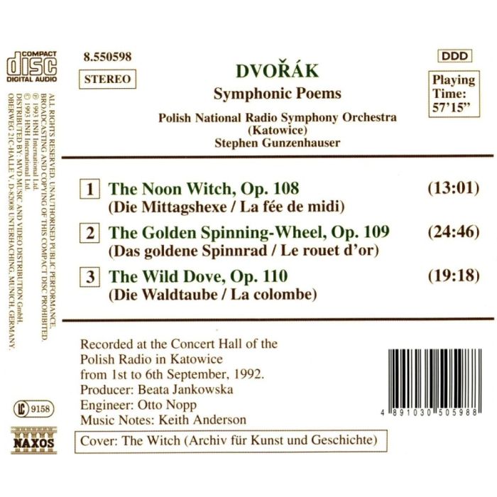 Dvorak: Symphonic Poems - slide-1