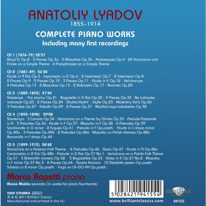 Liadov: Complete Piano Works - slide-1