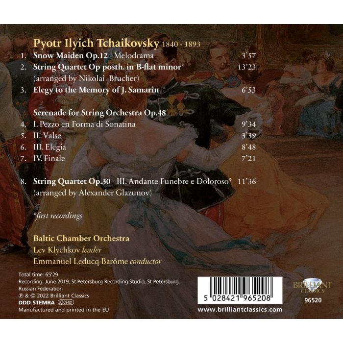Tchaikovsky: Serenade for Strings Op. 48 - slide-1