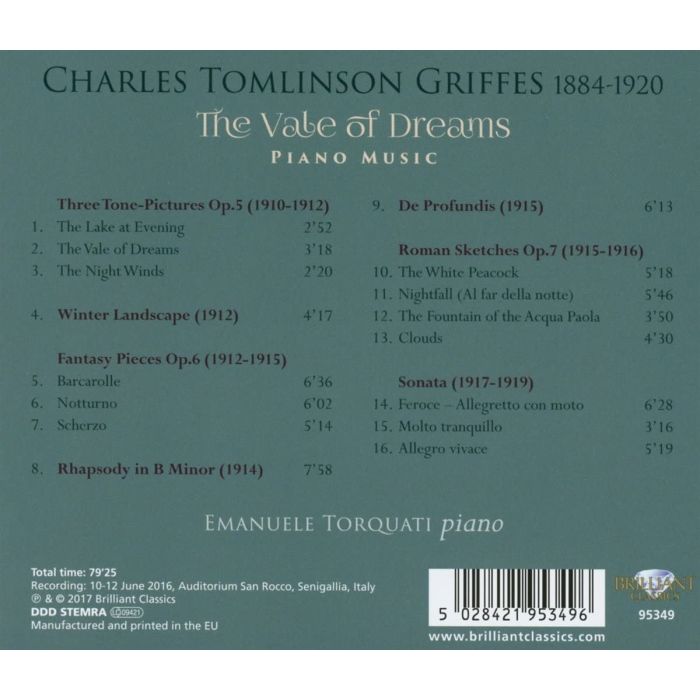 Griffes: The Vale of Dreams, Piano Music - slide-1
