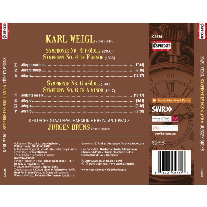 Weigl: Symphonies Nos. 4 & 6 - slide-1