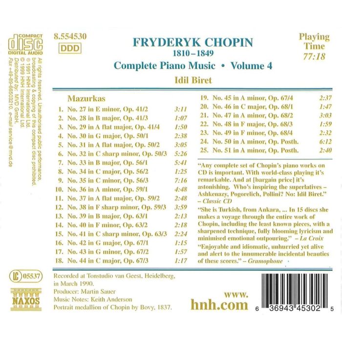 CHOPIN: Piano Music - Mazurkas vol. 2 - slide-1