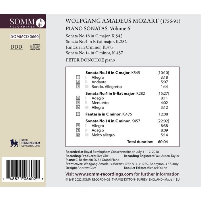Mozart: Piano Sonatas Vol. 6 - slide-1