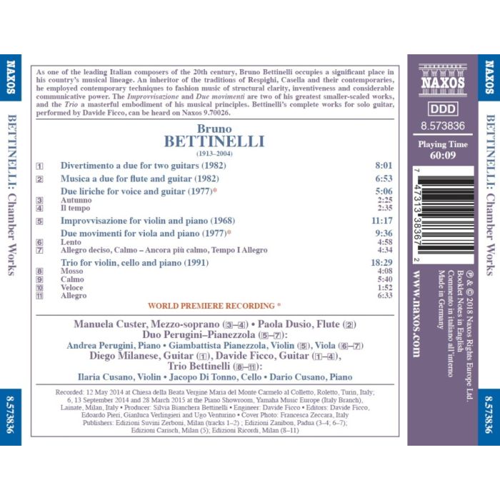 Bettinelli: Chamber Music - slide-1