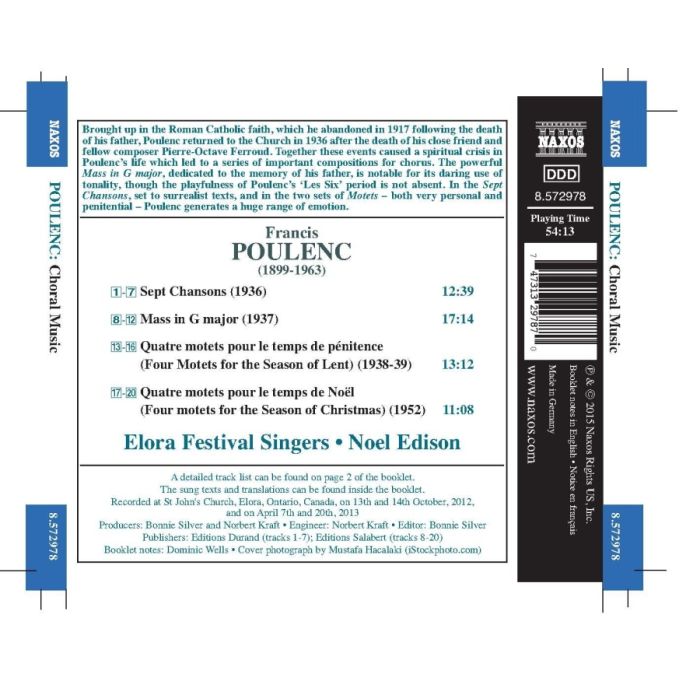 Poulenc: Mass in G major; Sept Chansons; Motets - slide-1