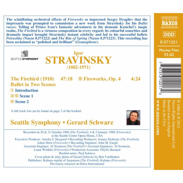 STRAVINSKY: The Firebird; Fireworks - slide-1