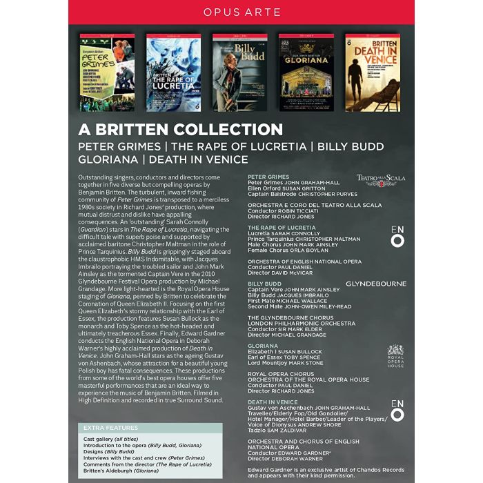 Britten Collection Box Set (Peter Grimes; Rape of Lucretia; Billy Budd; Gloriana; Death in Venice) - slide-1