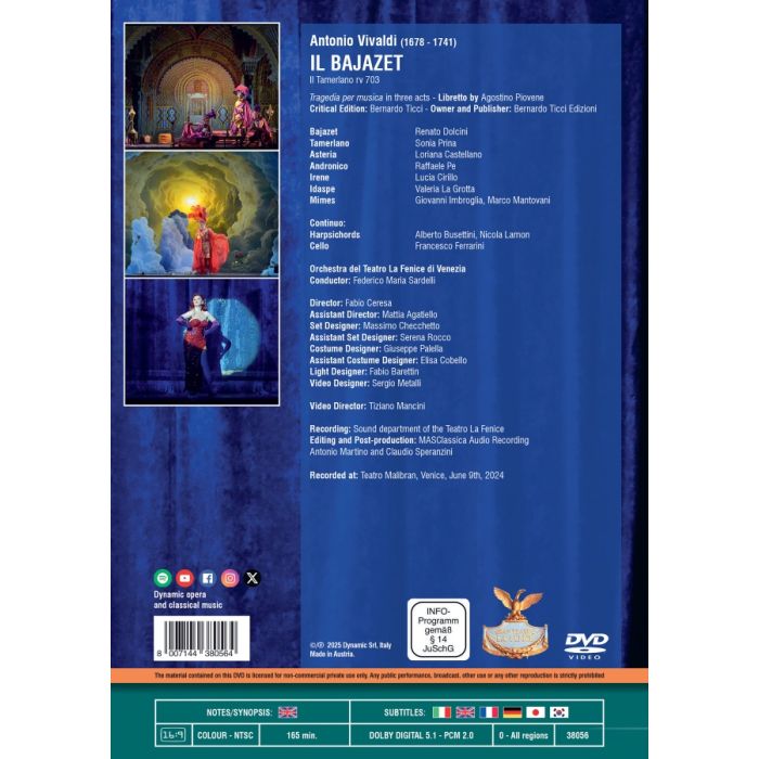 Vivaldi: Il Bajazet (DVD) - slide-1