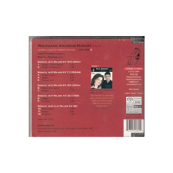 Mozart: Complete Sonatas For Keyboard And Violin, Vol. 2 - slide-1