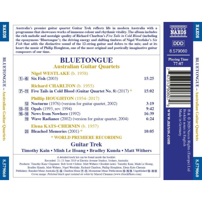 Bluetongue - Australian Guitar Quartets - slide-1