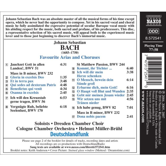 Bach: Favourite Arias and Choruses - slide-1